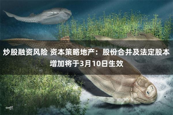 炒股融资风险 资本策略地产：股份合并及法定股本增加将于3月10日生效
