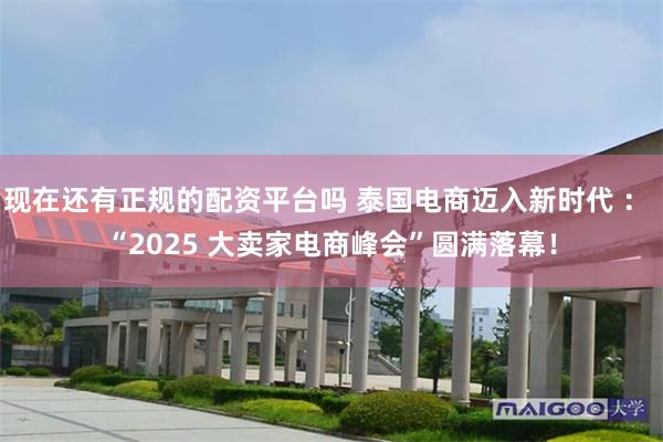 现在还有正规的配资平台吗 泰国电商迈入新时代 ： “2025 大卖家电商峰会”圆满落幕！